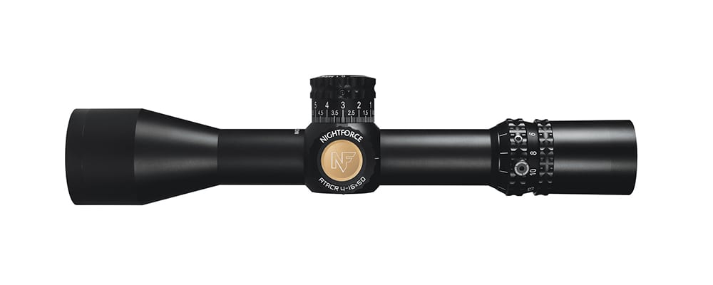 A black rifle scope for rifles and firearms