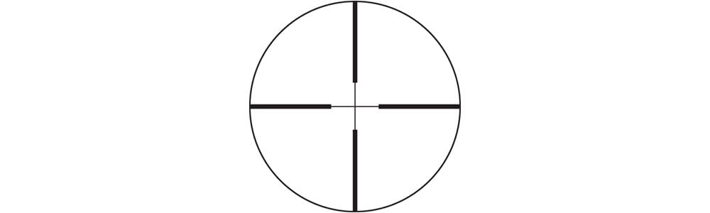 A zoomed in target image for a rifle or pistol