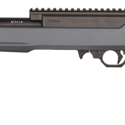 A gray summit rifle from the magpul stock