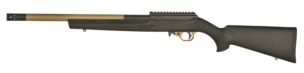 A superlite rifle with hogue stick and FDE sleeve